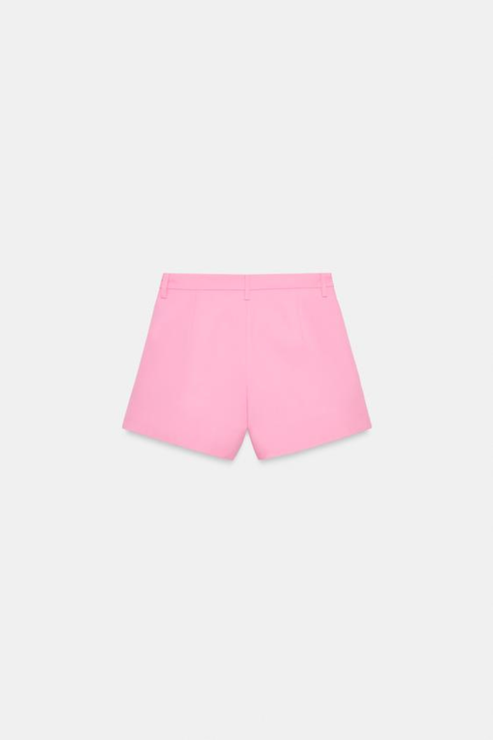 ZARA ШОРТЫ С ЗАЩИПАМИ — ZW COLLECTION, РОЗОВЫЙ