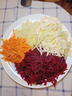 Нарезка овощей для борща