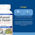 Natural Factors, Advanced Eye Factors, улучшенная формула для зрения, 60 капсул