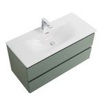 Тумба с раковиной подвесная BelBagno KRAFT-1000-2C-SO-VO Еловый матовый, раковина белая BB-8099-100