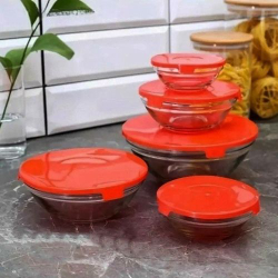 Набор салатников с крышками