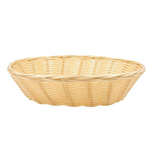 Корзина настольная овальная "Полиротанг", Д240 Ш200 В60, светло-бежевый