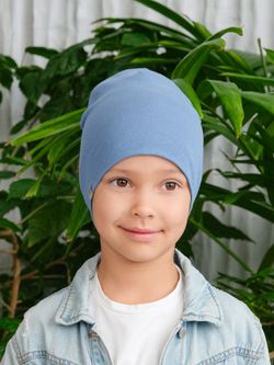 Шапка трикотажная (Джинс) МОКО