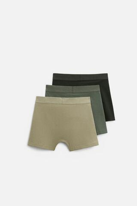 ZARA НАБОР ИЗ ТРЕХ ТРУСОВ-БОКСЕРОВ SOF, РАЗНОЦВЕТНЫЙ
