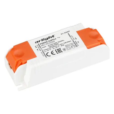 Блок питания ARJ-KE24500 (12W, 500mA) (Arlight, IP20 Пластик, 5 лет) 026827