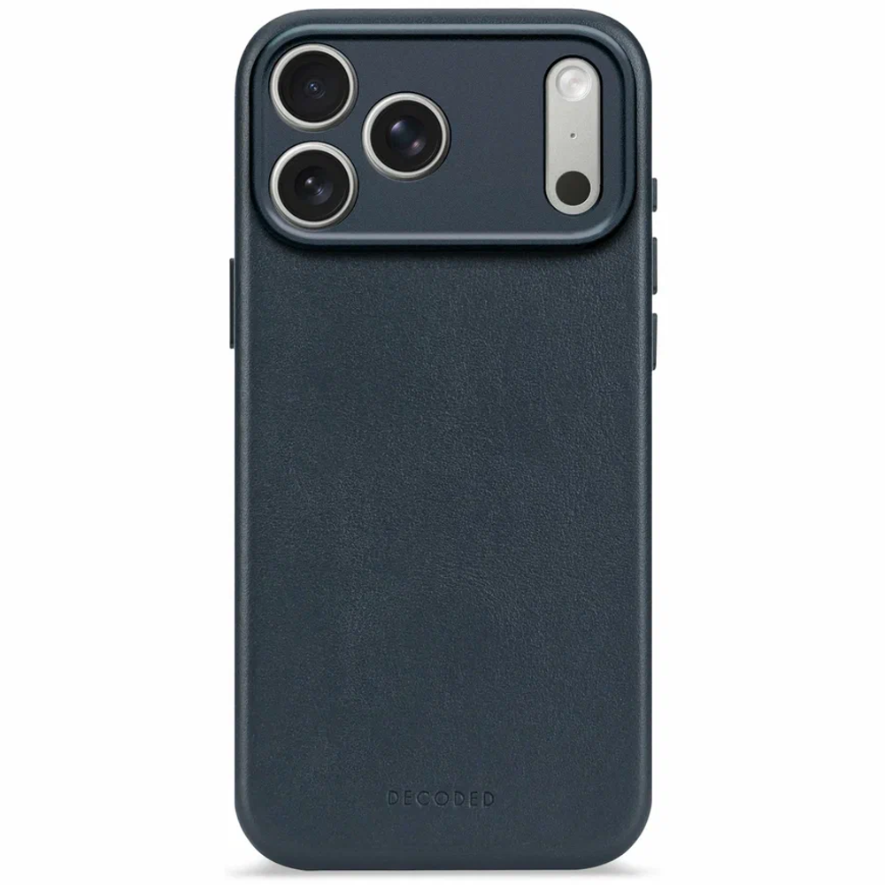 Чехол Decoded Leather Backcover для iPhone 17 Pro Max темно-синий