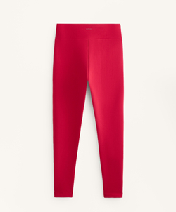 OYSHO Теплые легинсы с высокой посадкой и длиной до щиколотки, красный