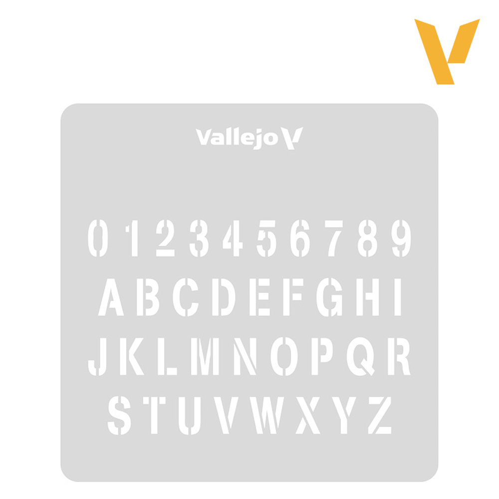 Hobby Stencils: Stamp Font