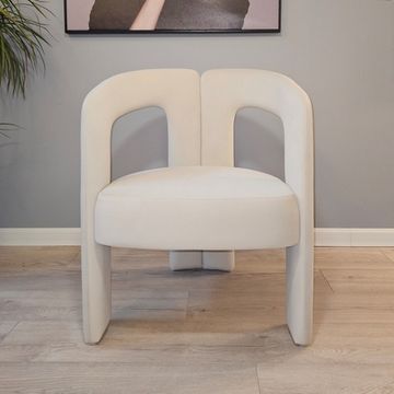 Кресло Dudet L песочный велюр