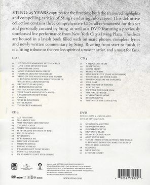 Sting / 25 Years (3CD+DVD)