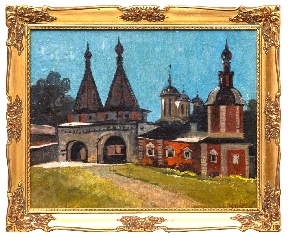 Киселев Петр Дмитриевич (1918-2004). Суздаль. Масло. 1965. СССР. 40х50 см.