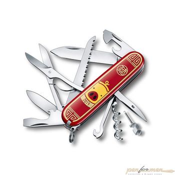 Нож Victorinox Huntsman Year of the Pig 2019 91 мм 16 функций красный (1.3714.E8)