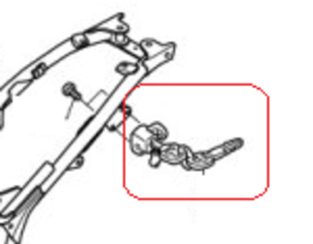 50710-KCZ-J71. HOLDER ASSY., HELMET. HONDA