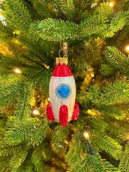 Формовая игрушка Ракета 10 см., стекло, Витус (А362)