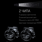 Bi led линзы 3.0 для фар на BMW X1 E84 2009-2015 с AFS , би лед линзы Statlight A-Four, комплект 2 шт