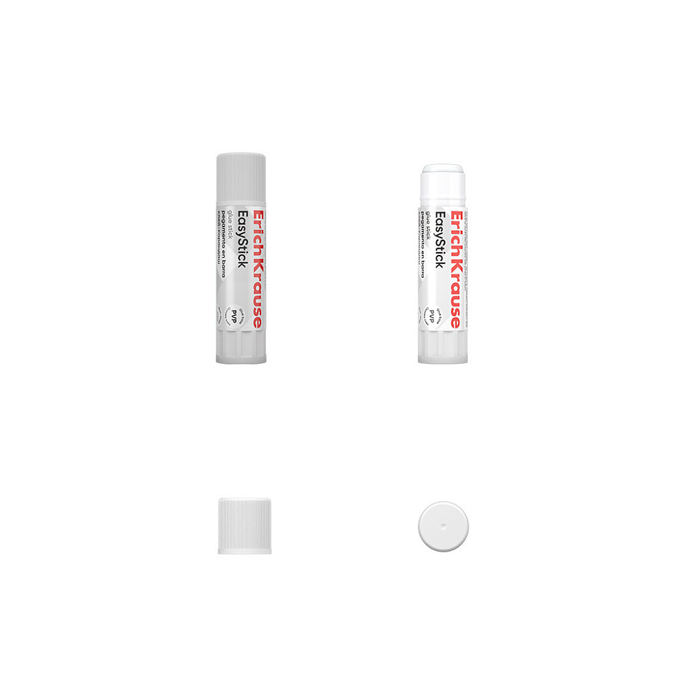 Клей-карандаш ErichKrause EasyStick, 6г (в коробке-дисплее по 30 шт.)