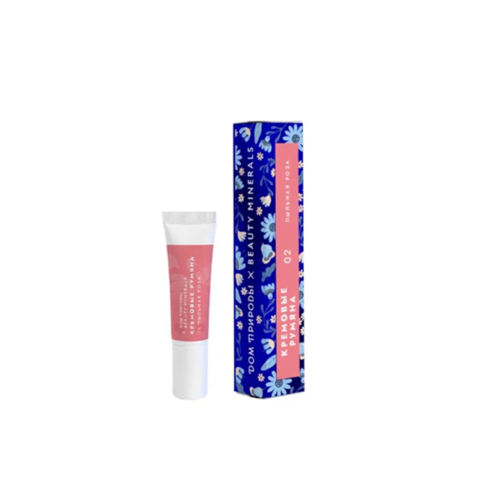 Beauty Minerals Легкие кремовые румяна "Пыльная роза" 02