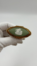 Футляр для помады зелёный Wedgwood by Stratton