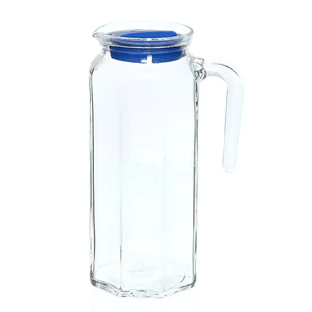 Кувшин 1л «Кошем» с синей крышкой 80051