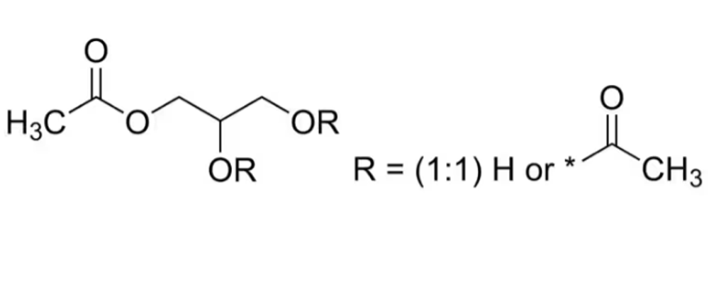 1,3-диацетат глицерина - формула