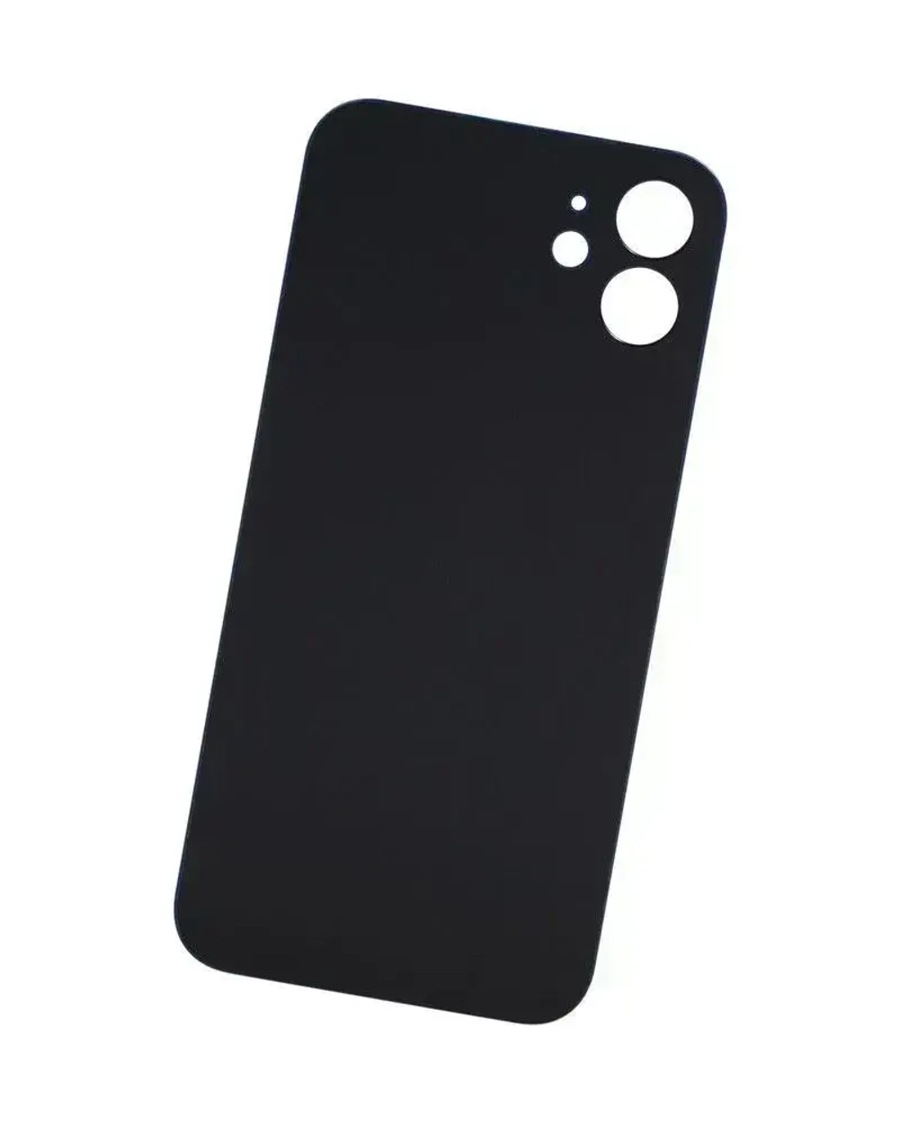 Задняя крышка для iPhone 12 Синий (стекло, широкий вырез под камеру, логотип)