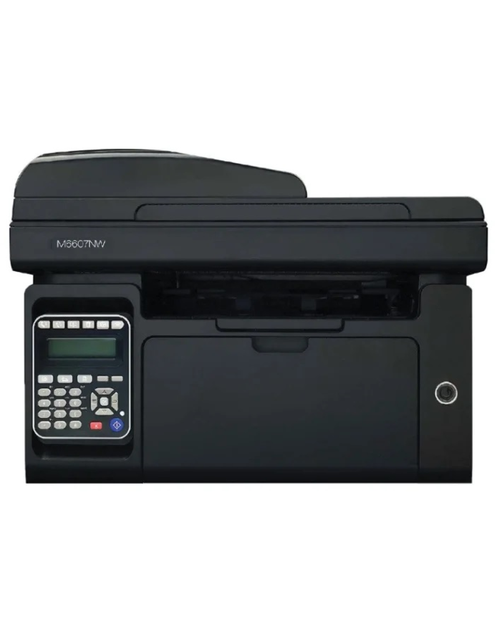 Pantum M6607NW, P/C/S/F (with handset), Mono laser, А4, 22 ppm (max 20000 p/mon), 600 MHz, 1200x1200 dpi, 256 MB RAM, ADF35, paper tray 150 pages, USB, LAN, WiFi, start. cartridge 1600 pages