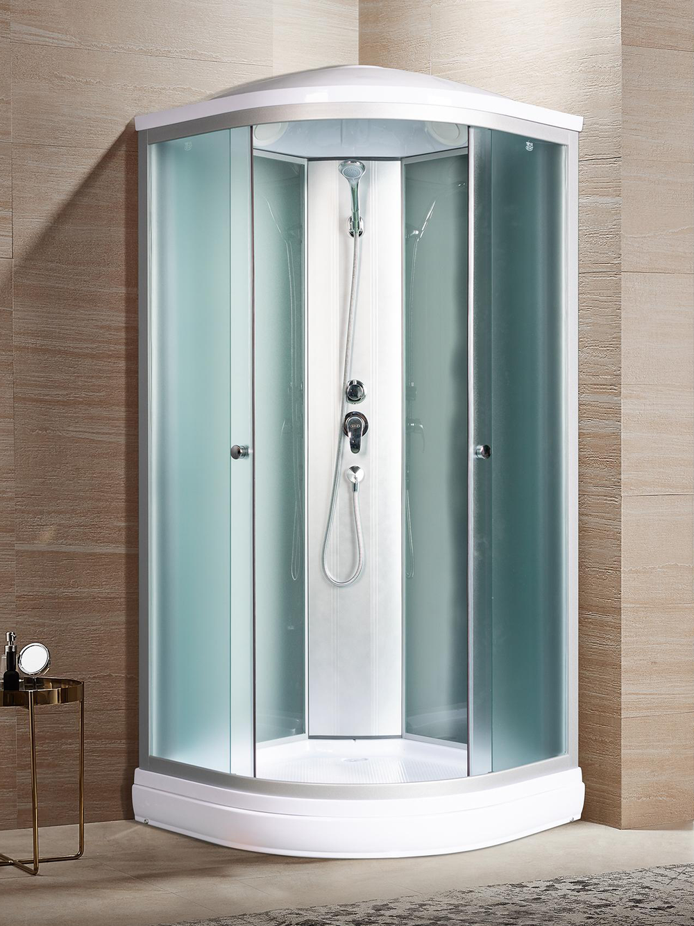 Душевая кабина RIVER NARA LIGHT 80/15 МТ 80x80x210 10000001686 Универсальная Четверть круга