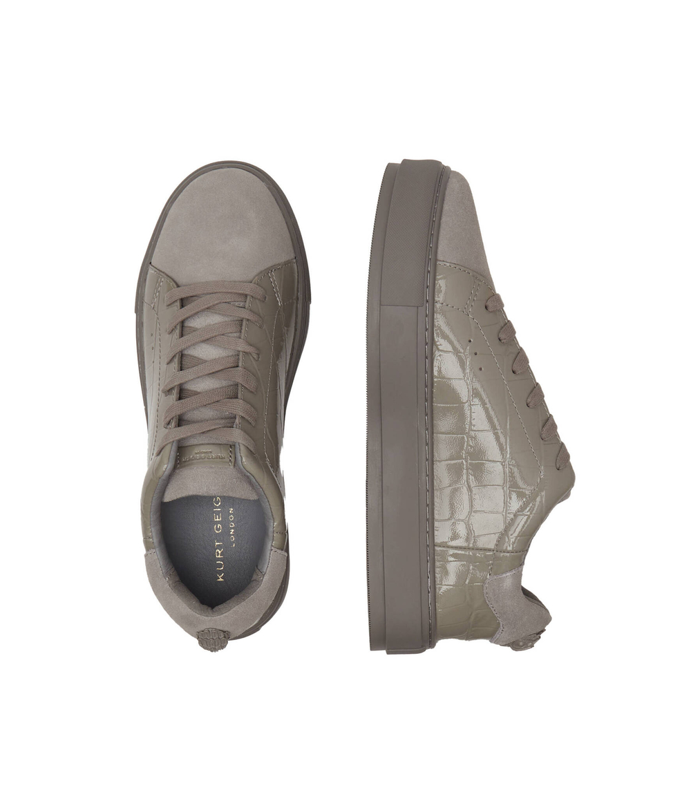 Кожаные кроссовки laney croc Kurt Geiger - серый(8505320109)