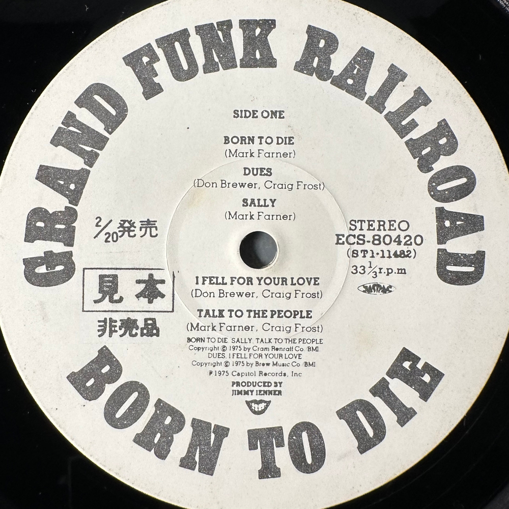 Grand Funk Railroad ‎– Born To Die (Япония 1976г.)