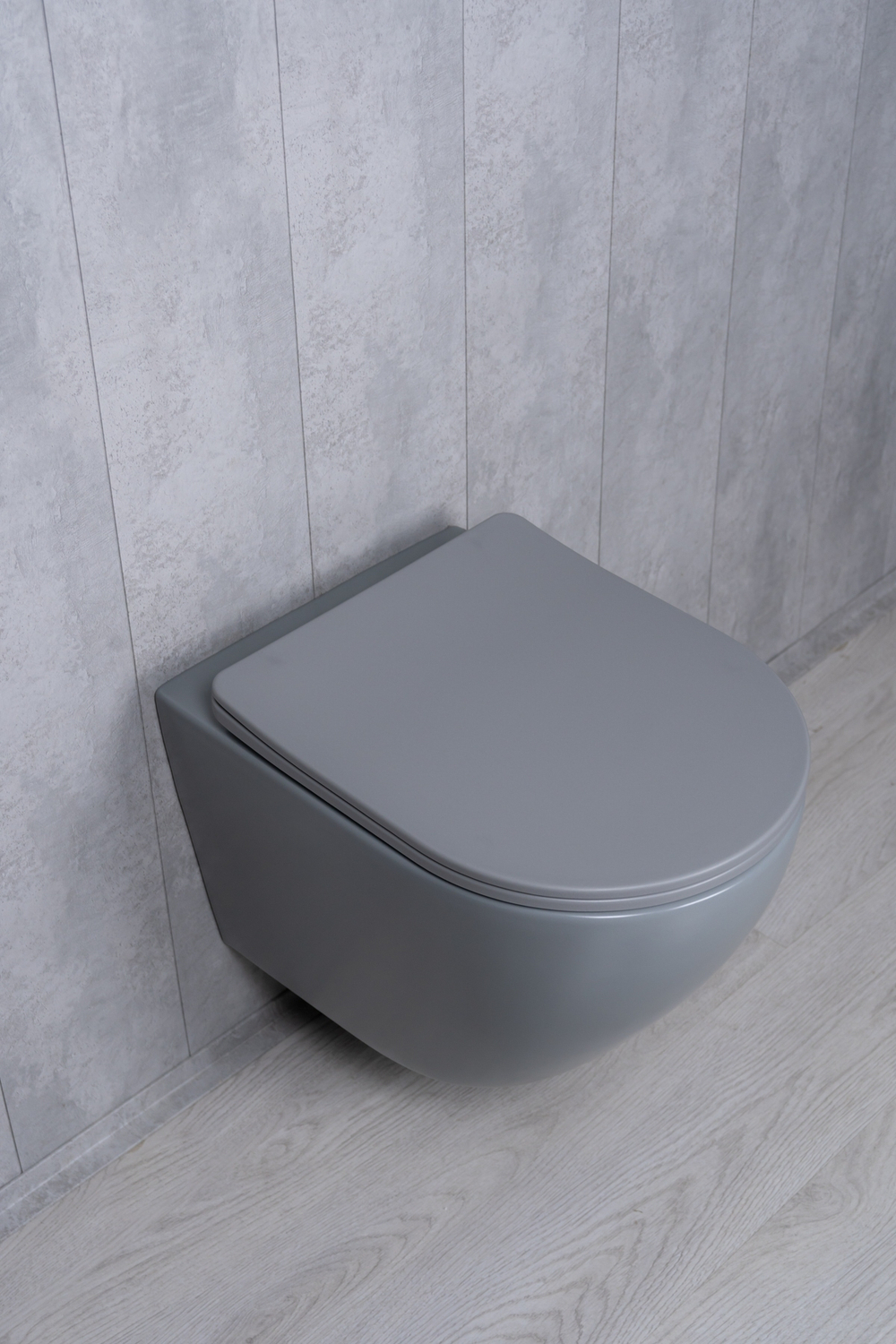 Унитаз подвесной Tornado Gid Tr2122TF-Lgm 62259Y серый матовый 49x36x36