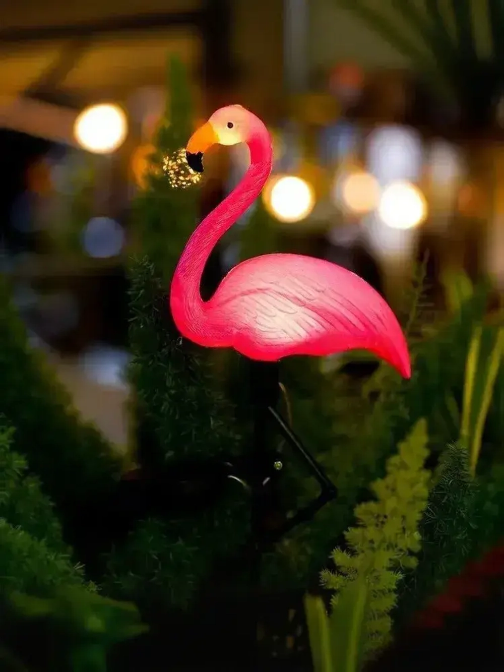 Светильник садовый на солнечной батарее уличный Фламинго, 3 шт. ламп