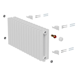 Дизайн-радиатор Royal Thermo Shift Q30 VC2030 - 26 секц. RAL9016