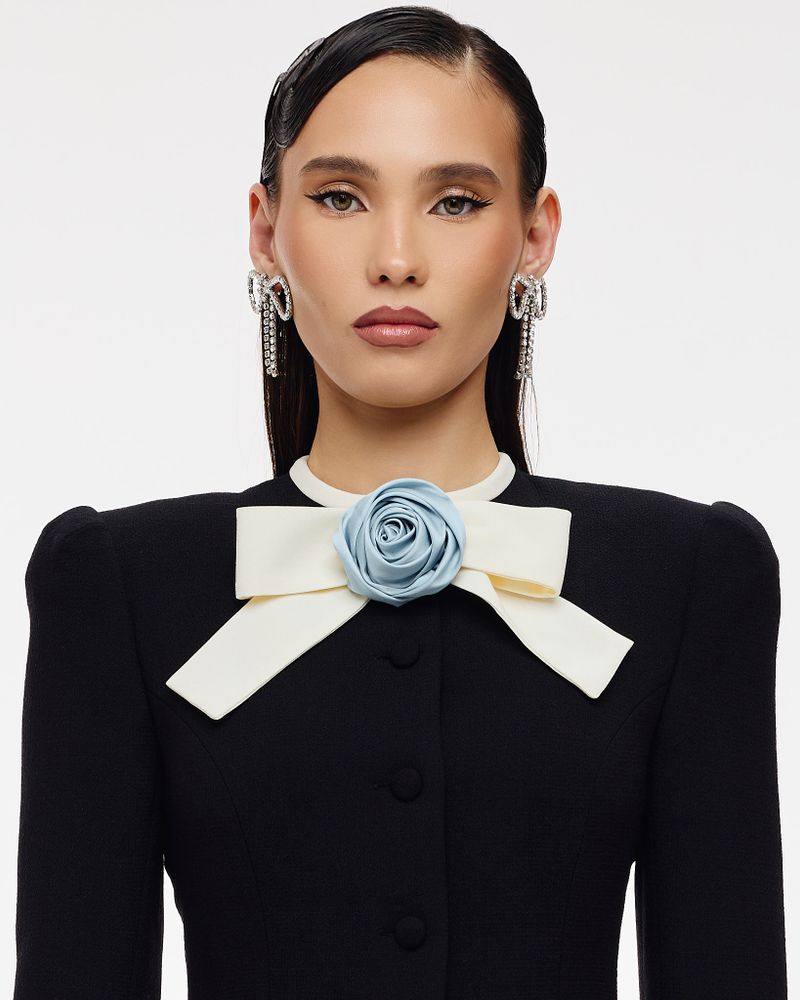 Брошь Rose (Розочка) голубая