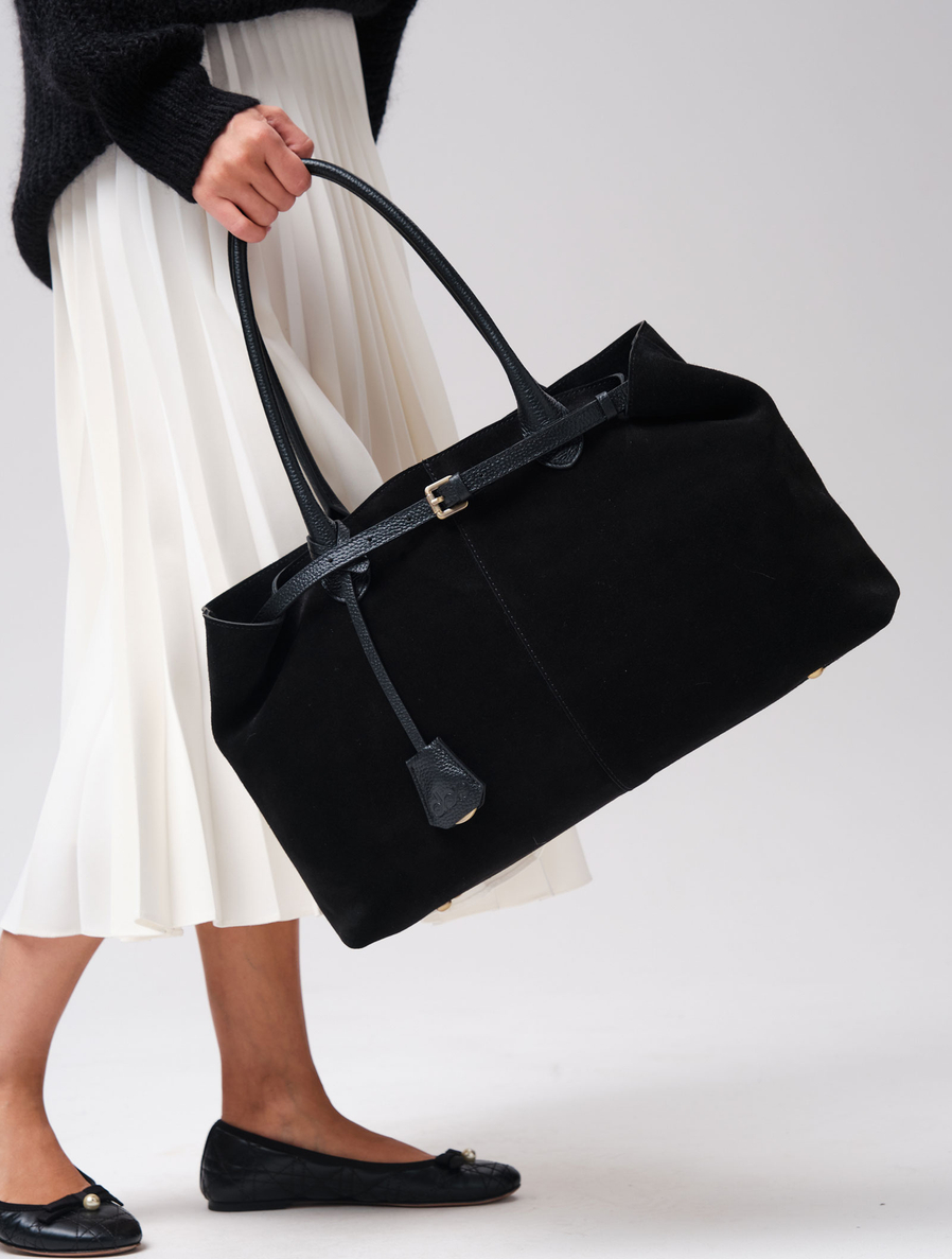 Замшевая сумка Daniela DBR 31375 черный