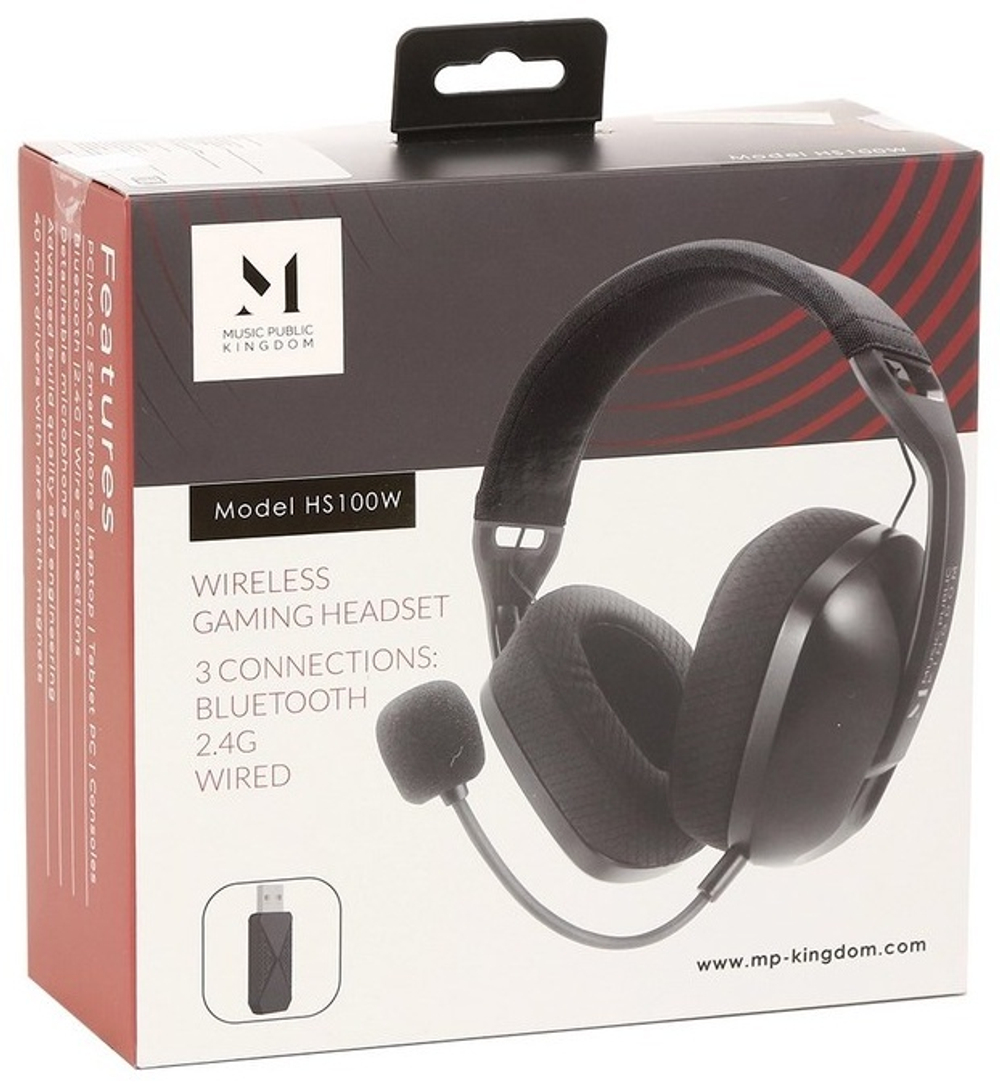 Наушники MUSIC PUBLIC KINGDOM HS100W черный