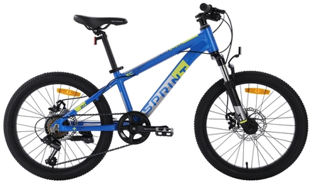 Велосипед TechTeam Sprint 20"х11" синий 2024