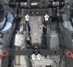 Защита алюминиевая 4 мм КПП для JAC T8 Motodor.348303