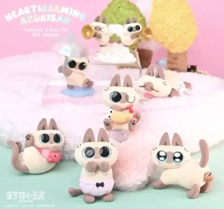 Рандомная фигурка Blind Box Heartwarming Siamese Cat Azuki San