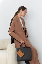 ШОППЕР КВАДРАТНЫЙ ЧЕРНЫЙ