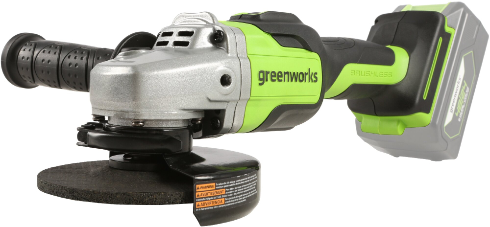 Аккумуляторная УШМ Greenworks GD24AG (3200207), 125 мм, без аккумулятора