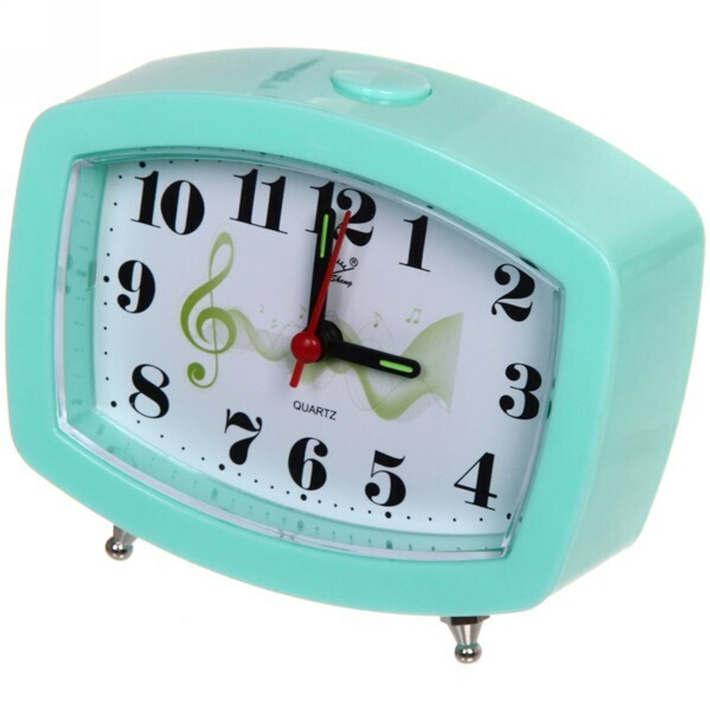 Будильник «Ария» бирюзовый 12*9*4см GH2665
