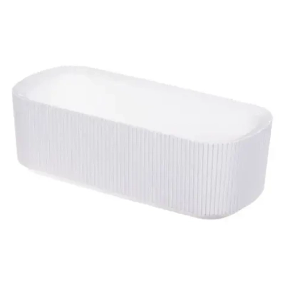 Кашпо СТРИП 290мм 1,7л со вставкой Белый