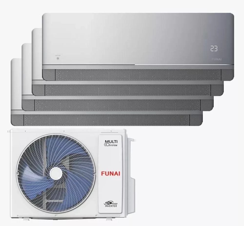 Мульти сплит-система Funai на 4 комнаты (20+20+20+20 кв.м.) серия KAGAMI
