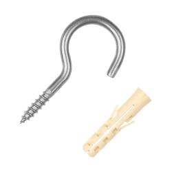 Шуруп полукольцо d3,4хL30мм оцинкованный Европартнер (10 шт.)