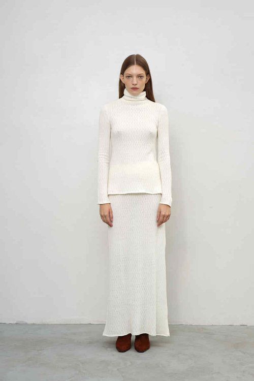 Манишка вязаная, черный