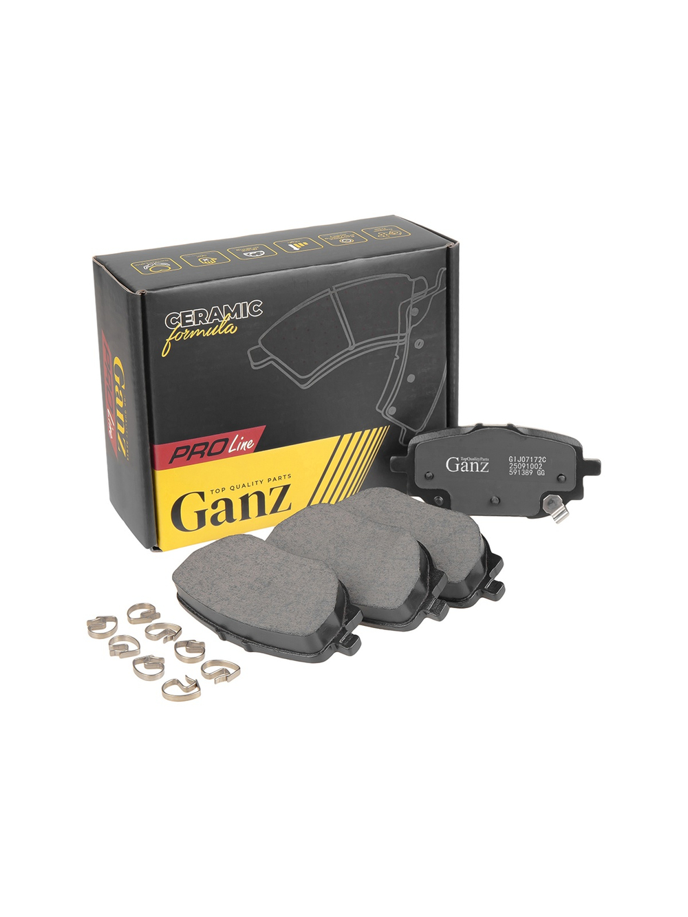 Колодки задние PRO-Line Ceramic Geely ATLAS NEW FX11-J1 GANZ GIJ07172C