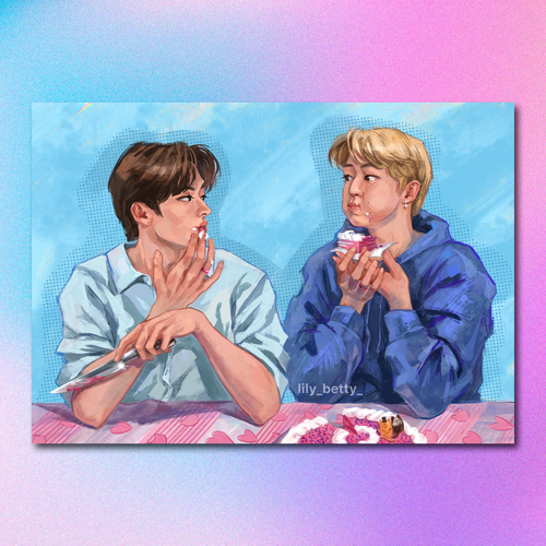 Арт принт / lily_betty_ / STRAY KIDS / Минсоны #3