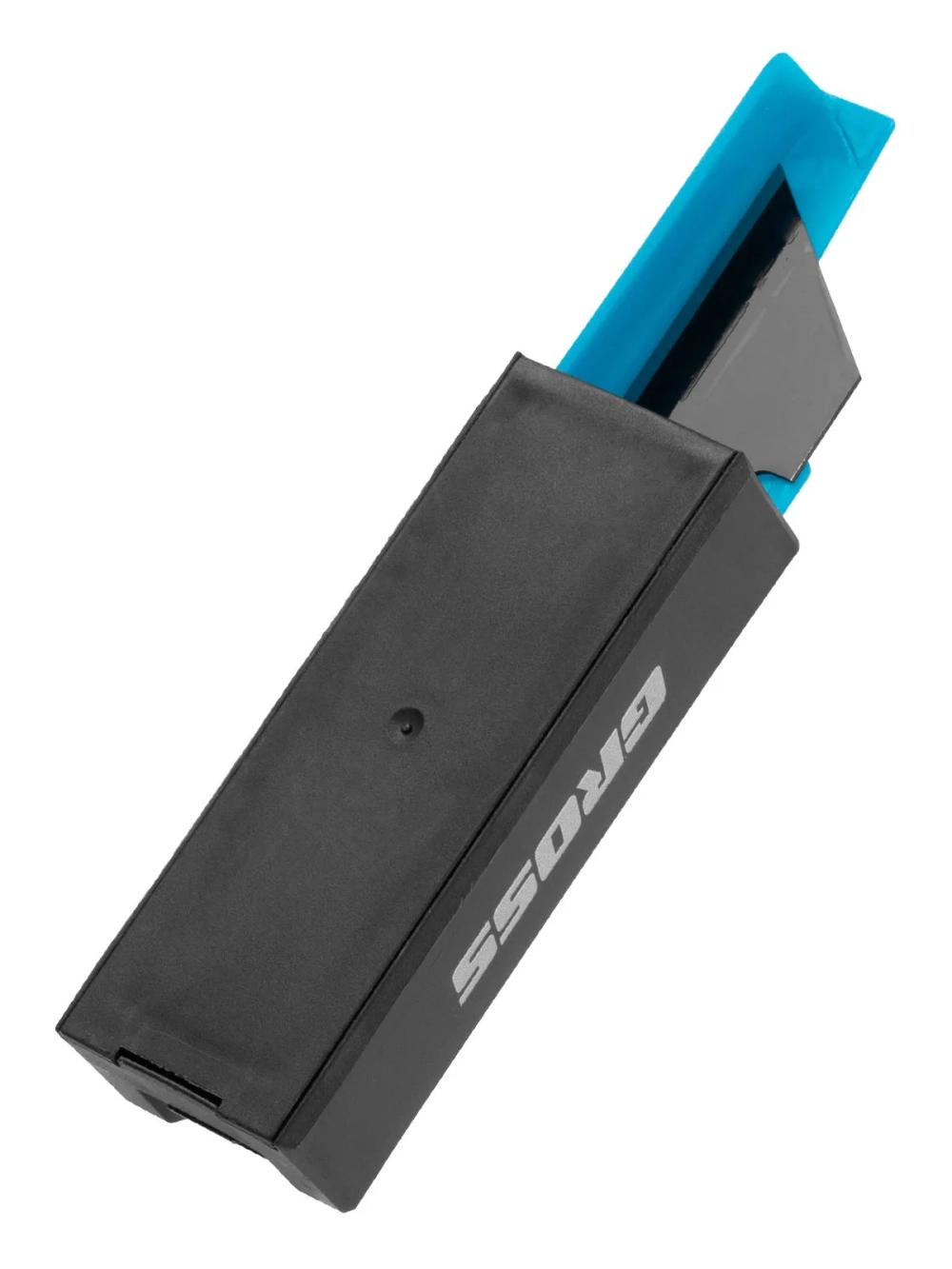 Лезвия GROSS 19 мм, SK2 Black, трапециевидные, выдвижной пластиковый пенал, 10 шт 79377