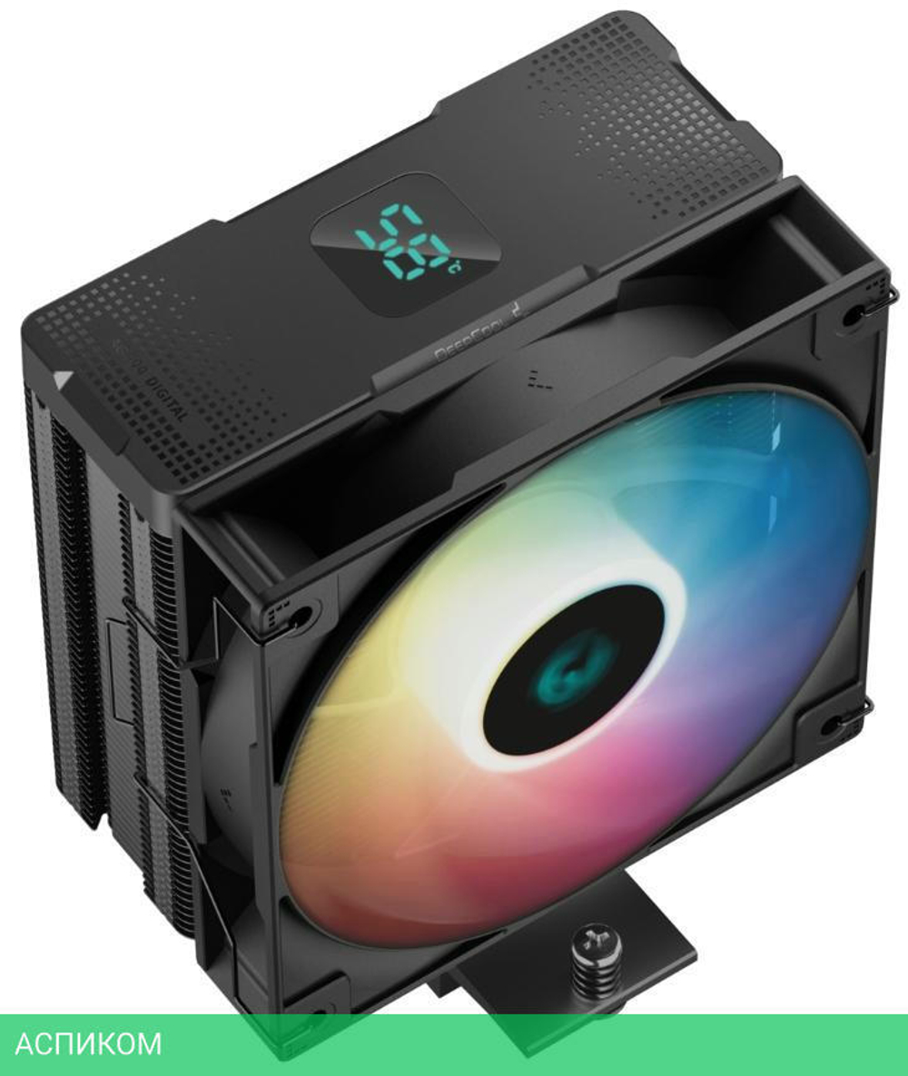 Кулер для процессора DeepCool AG400 DIGITAL BK ARGB (R-AG400-BKADMN-G-1)