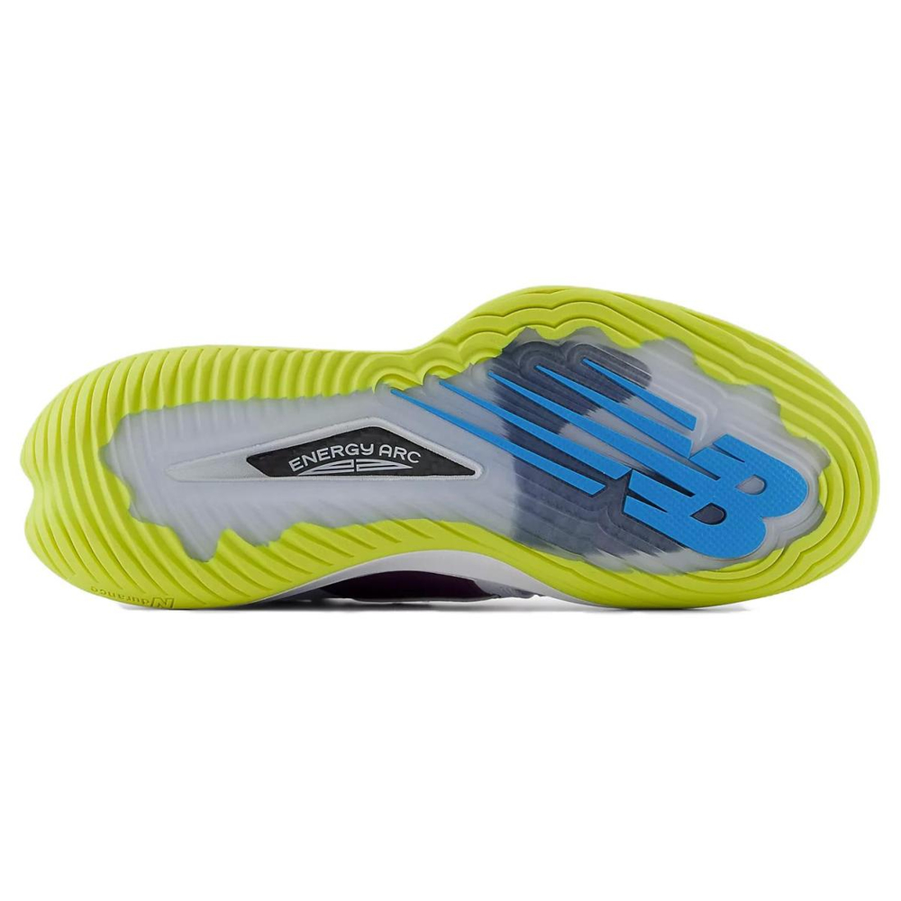 New Balance Coco CG1 Амортизация Износостойкие Высокие Кроссовки для Тениса Унисекс Белый Фиолетовый Синий